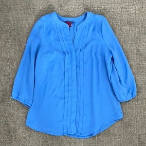 Blue 3/4 Sleeved Blouse